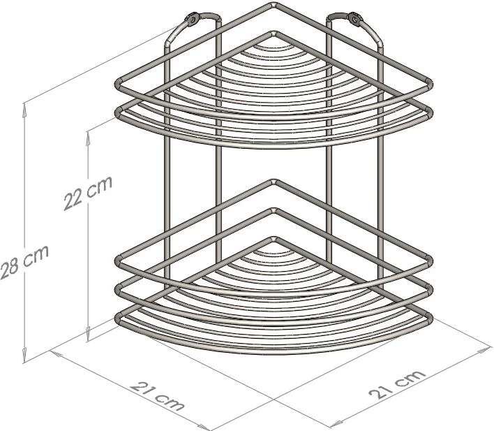 Полка Tekno-tel BK022SSS от магазина ЛесКонПром.ру