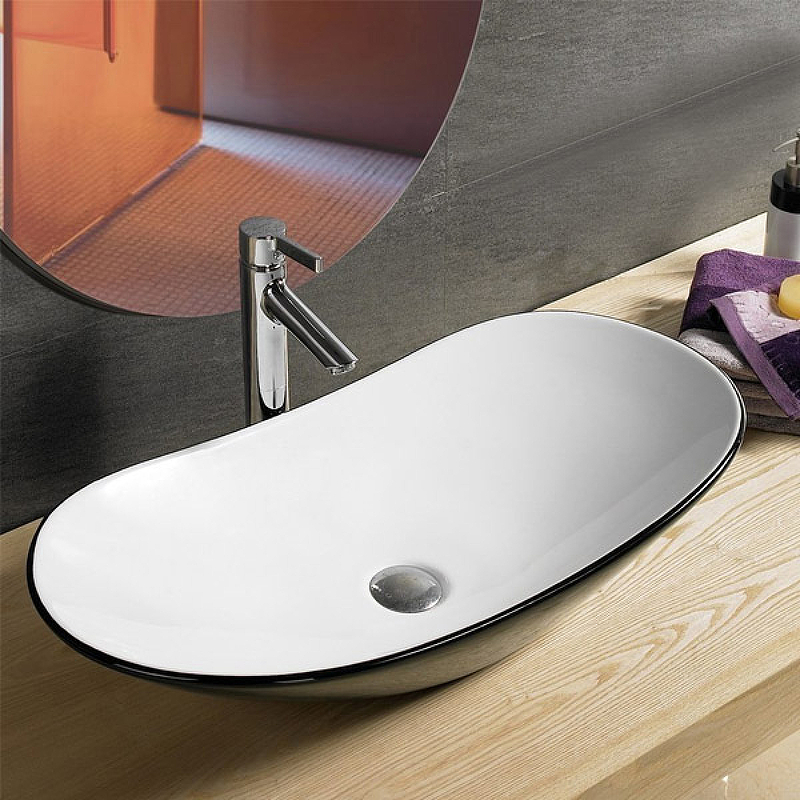 Раковина-чаша Comforty 62 7811ABW 00004139811 Черная Белая от магазина ЛесКонПром.ру