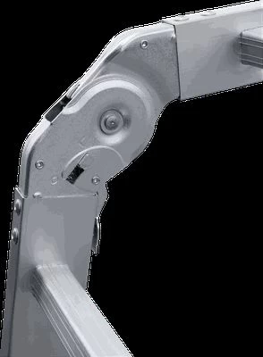 Алюминиевая четырехсекционная лестница-трансформер 400 мм NV1322 НОВАЯ ВЫСОТА 2Х3+2Х4 арт.1322234 от магазина ЛесКонПром.ру