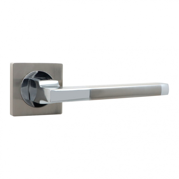 Ручки дверные NEODECO А61919 никель от магазина ЛесКонПром.ру