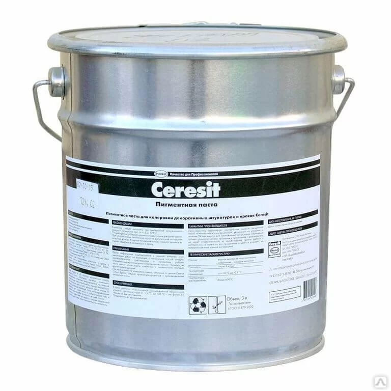 Пигмент CERESIT Q красный 03 3 л от магазина ЛесКонПром.ру