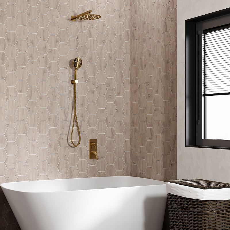 Душевая система WasserKRAFT A71207 Золото от магазина ЛесКонПром.ру