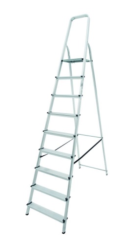 Стремянка алюминиевая Новая Высота 9 ступеней (арт. 1110109) от магазина ЛесКонПром.ру