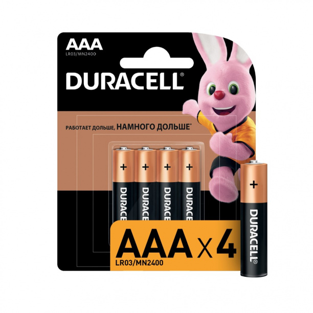 Батарейка LR3 ААА 4 шт Duracell от магазина ЛесКонПром.ру