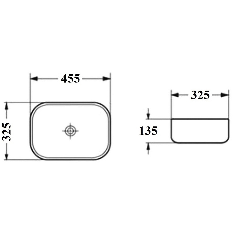 Раковина-чаша Bond 45 S54-450 Белая глянцевая от магазина ЛесКонПром.ру