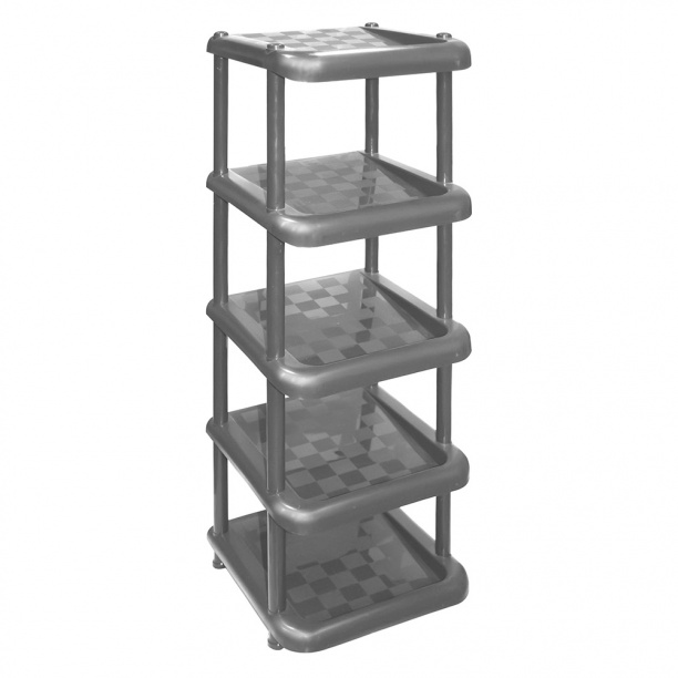Этажерка пластик М-Пластика 31х30,7х83,7 см микс от магазина ЛесКонПром.ру