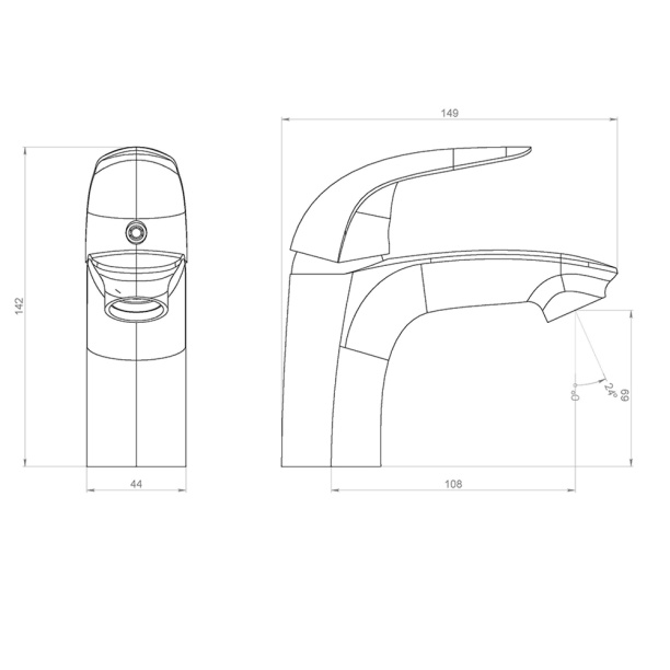 Смеситель для раковины RedBlu Palace Bit от магазина ЛесКонПром.ру