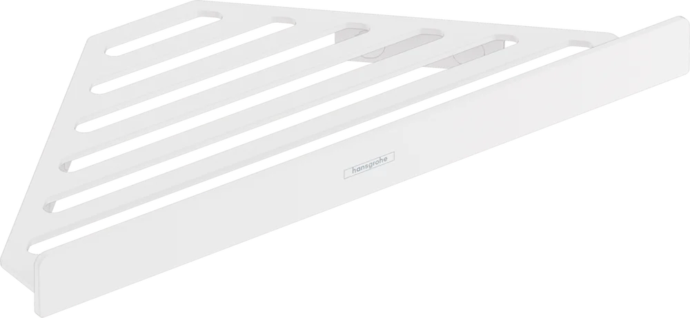 Полка Hansgrohe AddStoris 41741700 угловая, матовая белая от магазина ЛесКонПром.ру