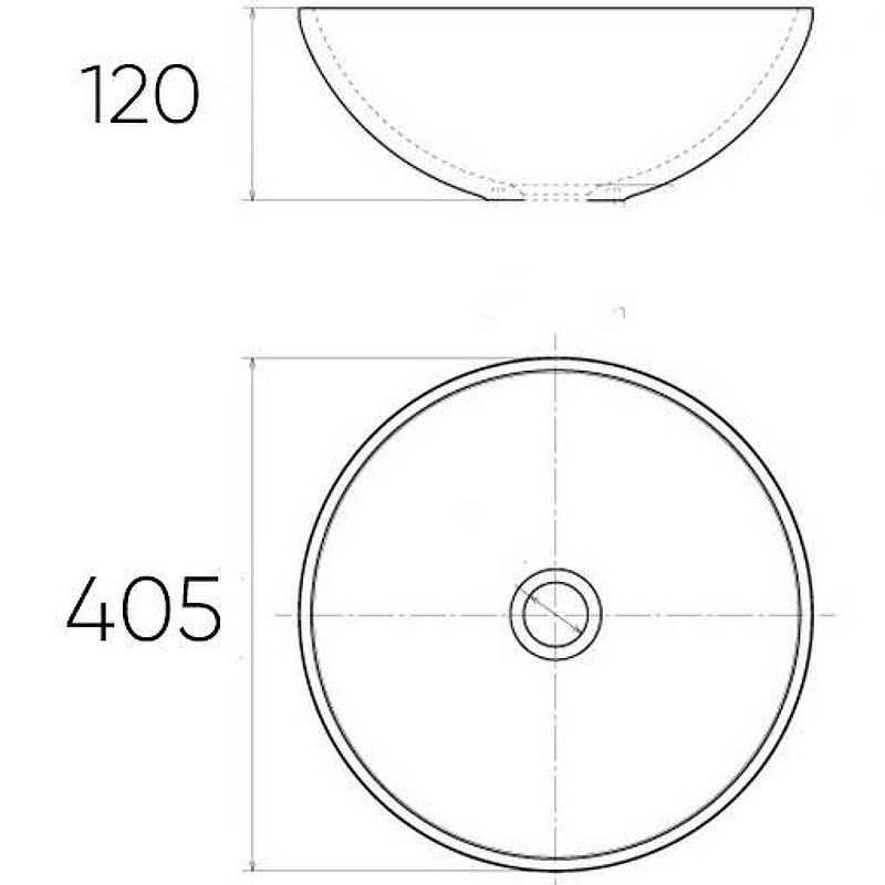 Раковина-чаша Bronze de Luxe 40 3008 Белая Зеленая от магазина ЛесКонПром.ру