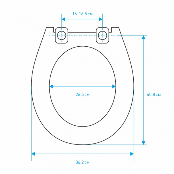 Сиденье для унитаза УКЛАД полипропилен от магазина ЛесКонПром.ру