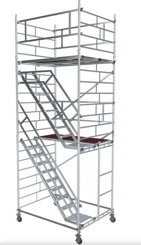 ВЫШКА МОДУЛЬНАЯ АЛЮМИНИЕВАЯ megal -BMA1400/6 С ЛЕСТНИЦЕЙ от магазина ЛесКонПром.ру