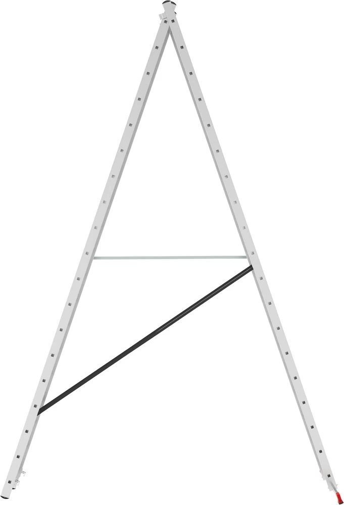 Лестница алюминиевая двухсекционная полупрофессиональная Новая Высота 2x19 арт. 2220219 от магазина ЛесКонПром.ру