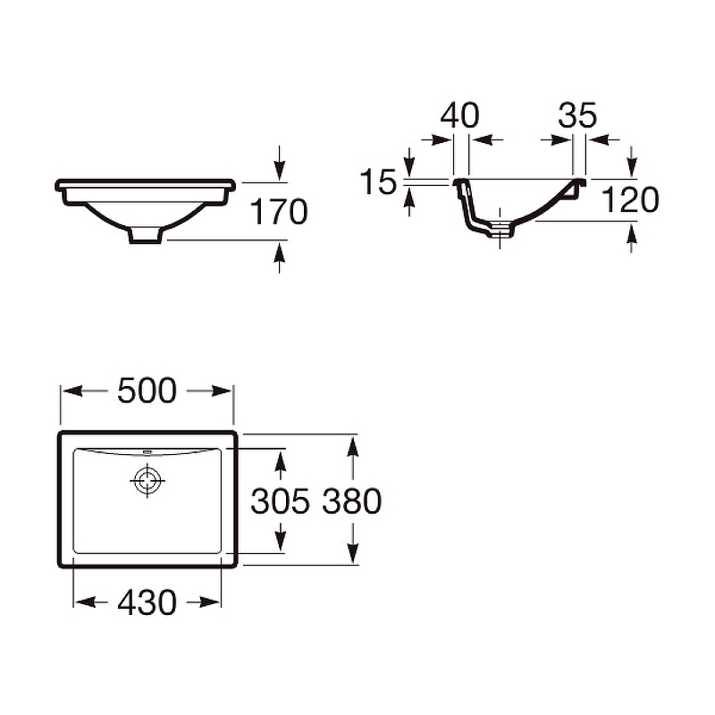 Раковина Roca Diverta 50 327114000 Белая от магазина ЛесКонПром.ру