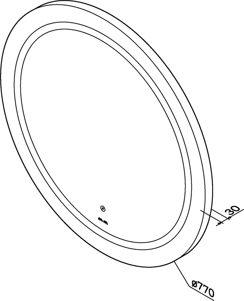Зеркало круглое AM.PM X-Joy 80 от магазина ЛесКонПром.ру
