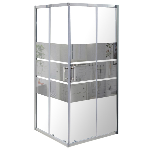 Душевой уголок FLUMEN Luar 90х90х195 см без поддона от магазина ЛесКонПром.ру