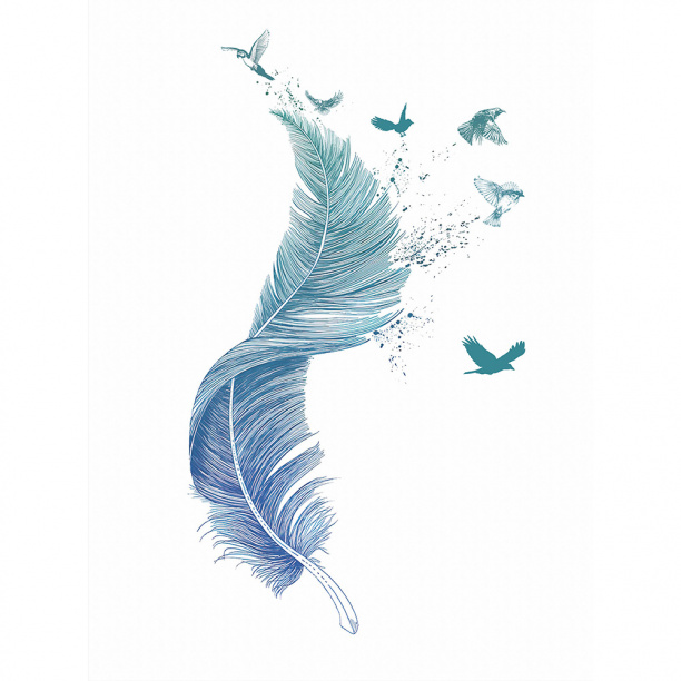 Фотообои флизелиновые Перо Flizetto 200х270 см от магазина ЛесКонПром.ру