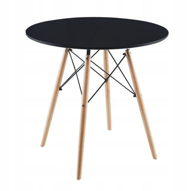 Стол кухонный KITRO d80 см черный от магазина ЛесКонПром.ру