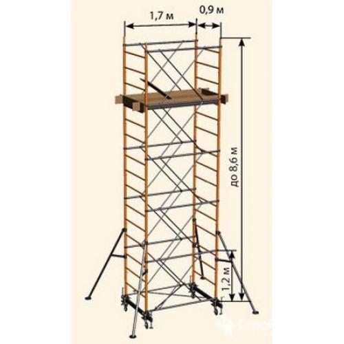 Вышка-тура стальная Ринстрой Радиан-Омега, Н-5м (арт. РО-5) от магазина ЛесКонПром.ру