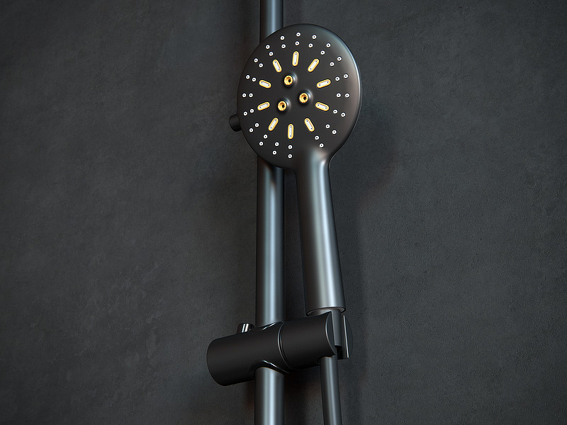 Душевая система Laguraty 17057 Черный от магазина ЛесКонПром.ру