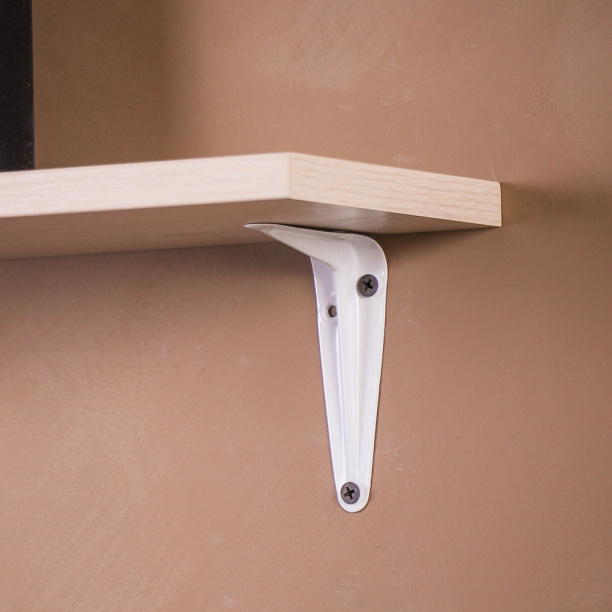 Кронштейн Практик 100х75 мм белый от магазина ЛесКонПром.ру