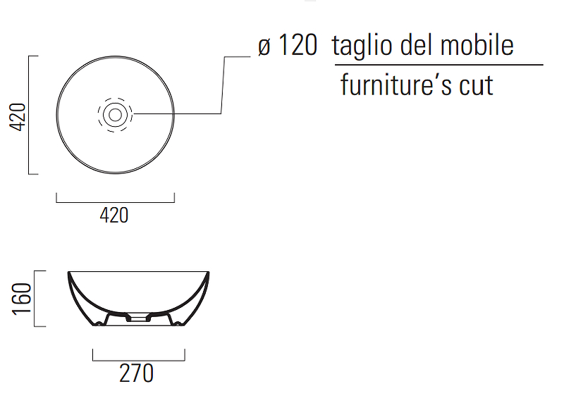 Раковина-чаша GSI Pura 42 885111 Белая от магазина ЛесКонПром.ру
