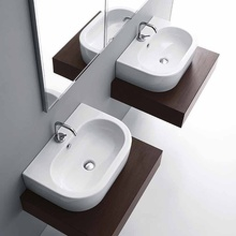 Раковина Kerasan Flo 50 314101*1 Белая от магазина ЛесКонПром.ру