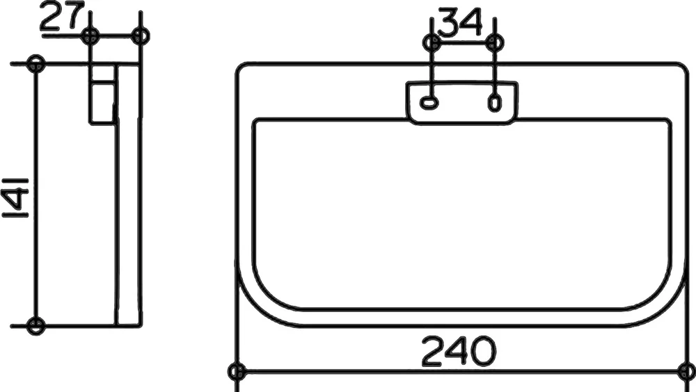 Полотенцедержатель Keuco Collection Moll 12721 хром от магазина ЛесКонПром.ру