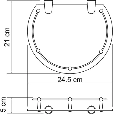 Полка Wasserkraft K-566 от магазина ЛесКонПром.ру