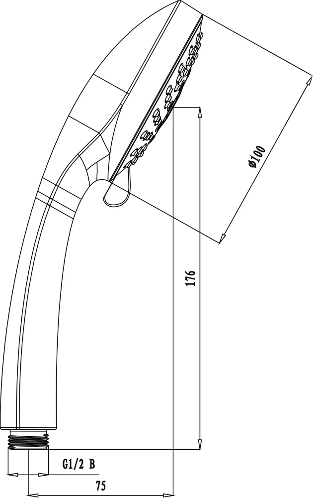 Душевая лейка Lemark LM0125C от магазина ЛесКонПром.ру