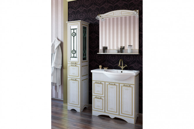 Зеркало с полкой Sanflor Адель 80353296 от магазина ЛесКонПром.ру