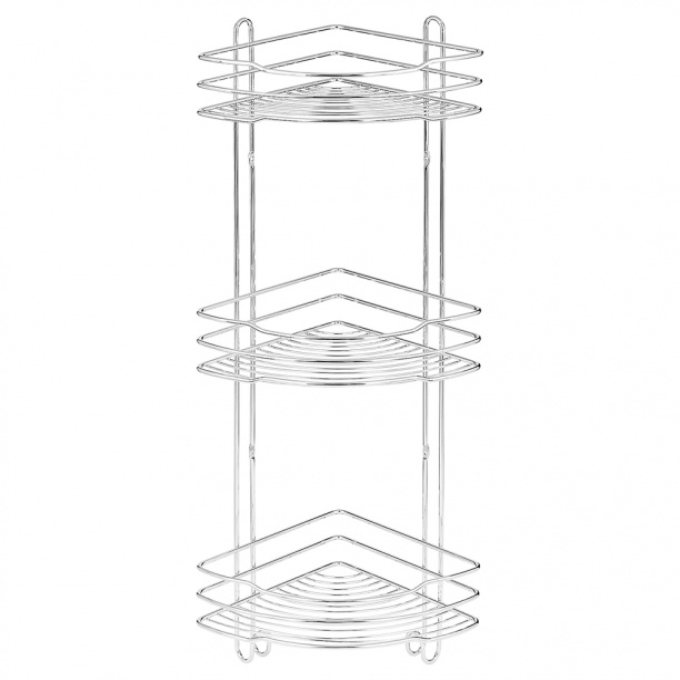 Полка сетчатая ЧМЗ Стамбул 3-ярусная угловая от магазина ЛесКонПром.ру