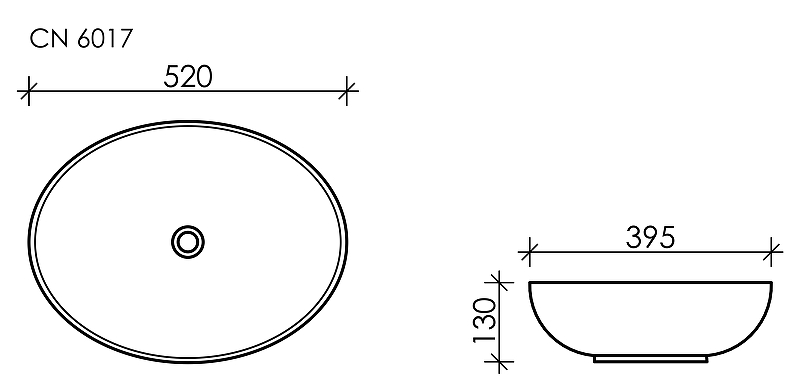 Раковина-чаша Ceramica Nova Element 52 CN6017MW Белая матовая от магазина ЛесКонПром.ру