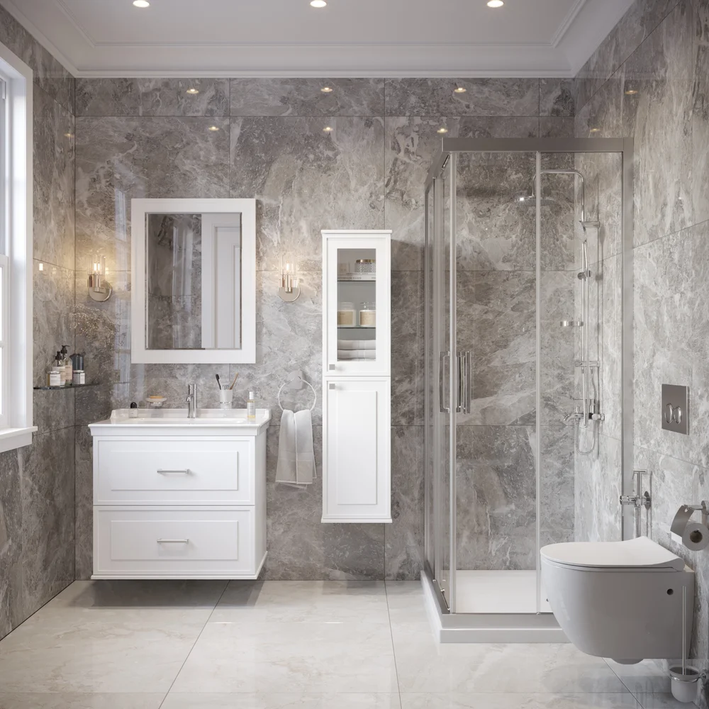 Зеркало STWORKI Хадстен 80 белое от магазина ЛесКонПром.ру