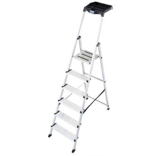 Стремянка алюминиевая Krause Secury MultiGrip 6 ступеней (арт. 126542) от магазина ЛесКонПром.ру