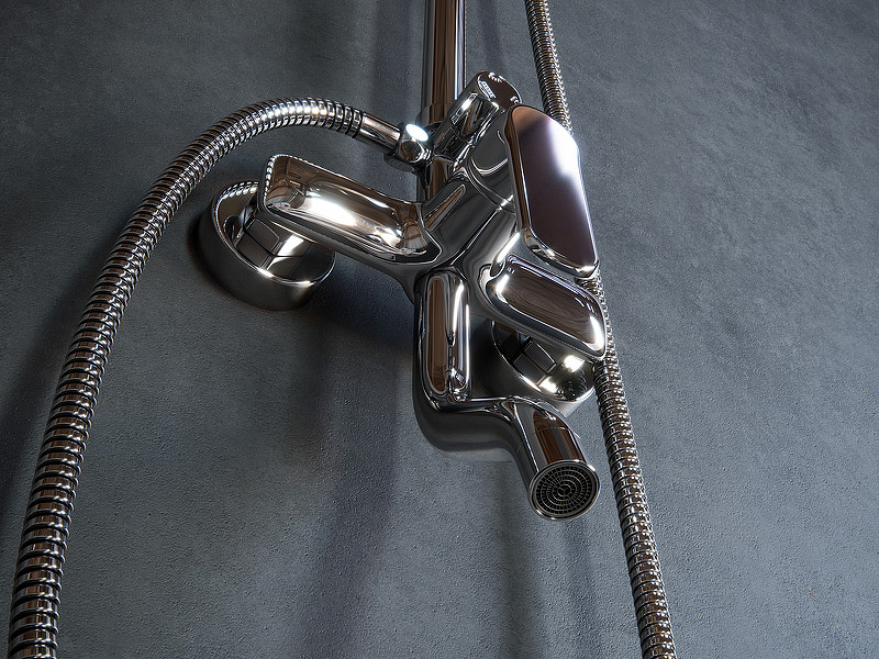 Душевая система Laguraty 17060A Хром от магазина ЛесКонПром.ру