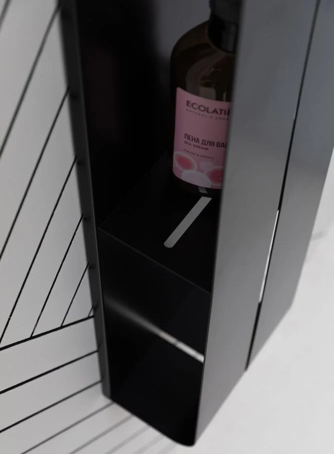 Полка Aquanet Магнум 302228 черная матовая от магазина ЛесКонПром.ру