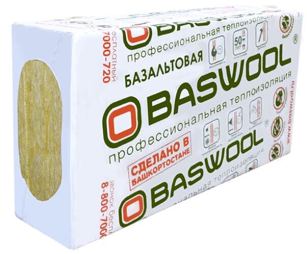 Плита минераловатная BASWOOL Стандарт 60 1200х600х100 мм, 3 шт от магазина ЛесКонПром.ру