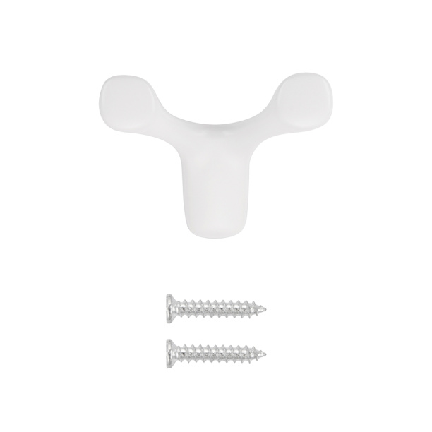 Крючок мебельный EDSON KN 5103 белый матовый от магазина ЛесКонПром.ру