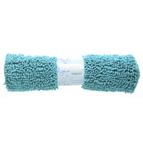 Коврик для ванной FLUMEN Шегги 60х90 см бирюзовый от магазина ЛесКонПром.ру