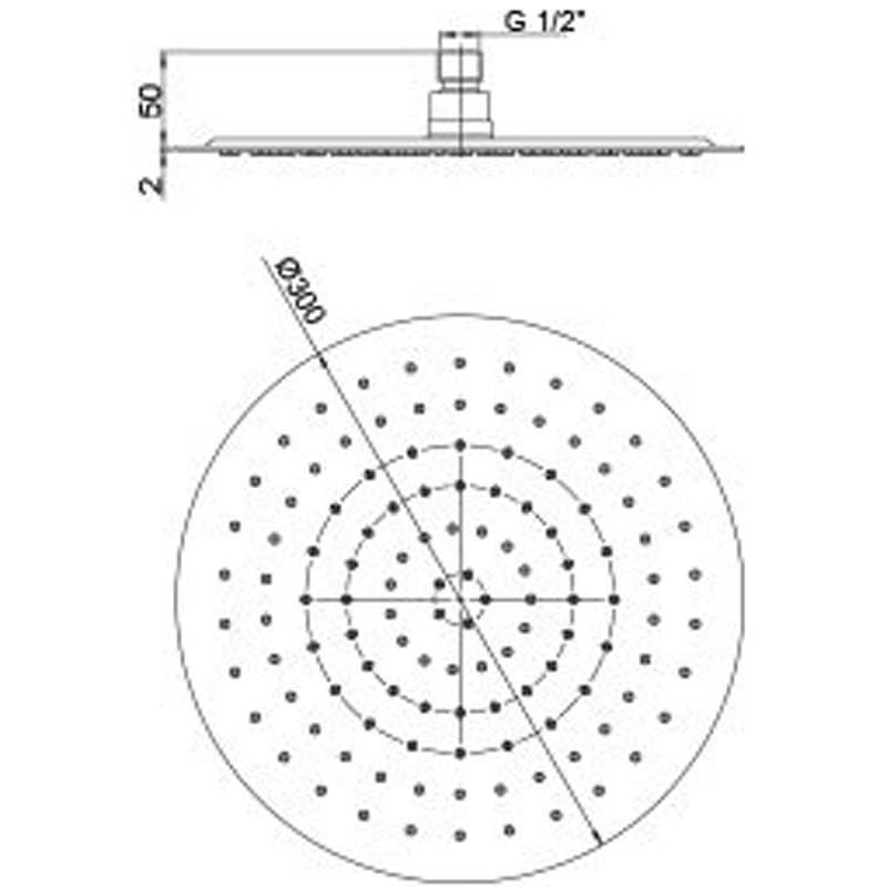 Верхний душ Paini 50CR759UP30E Хром от магазина ЛесКонПром.ру