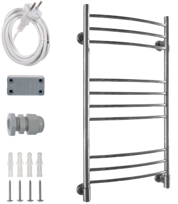 Электрический полотенцесушитель Energy Ergo 1000x500 EETR0ERGO1005000000 Хром от магазина ЛесКонПром.ру