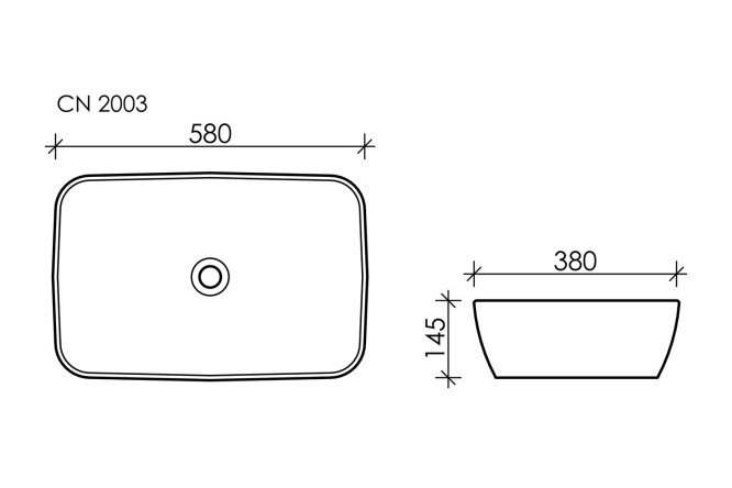 Умывальник накладной CERAMICA NOVA Form 80551286 от магазина ЛесКонПром.ру