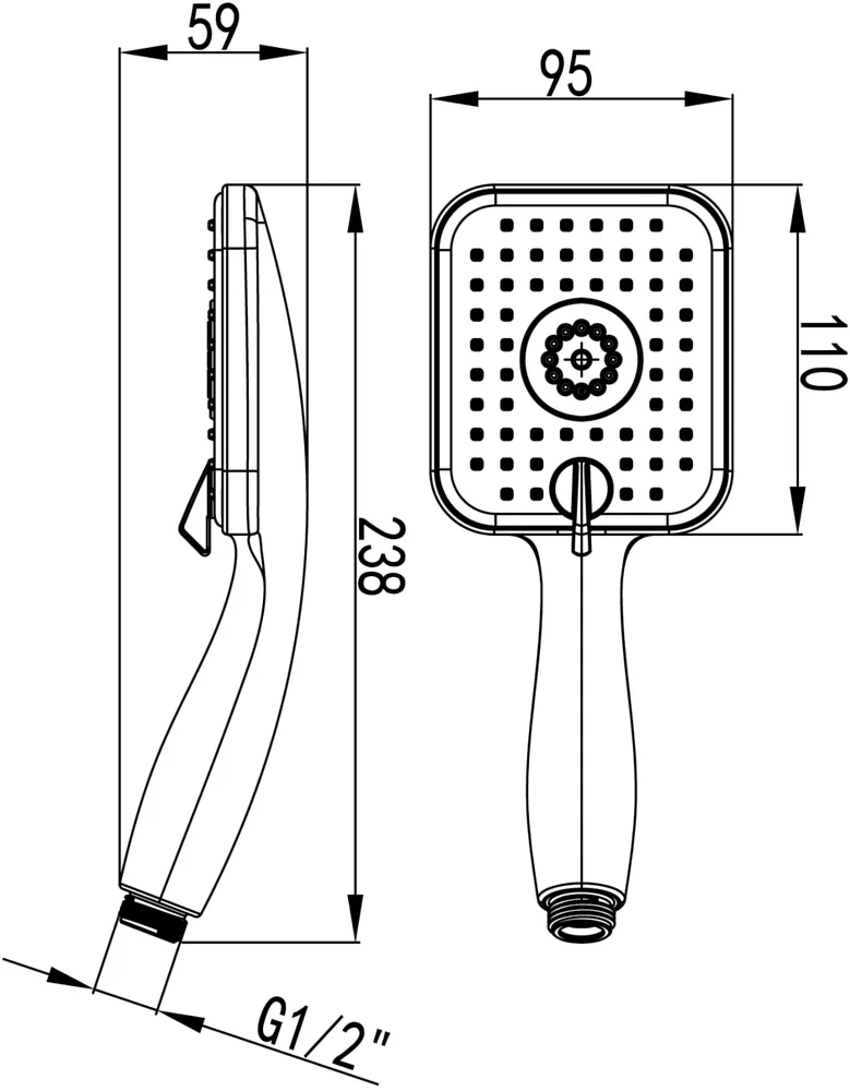 Душевая лейка Lemark LM8054C от магазина ЛесКонПром.ру