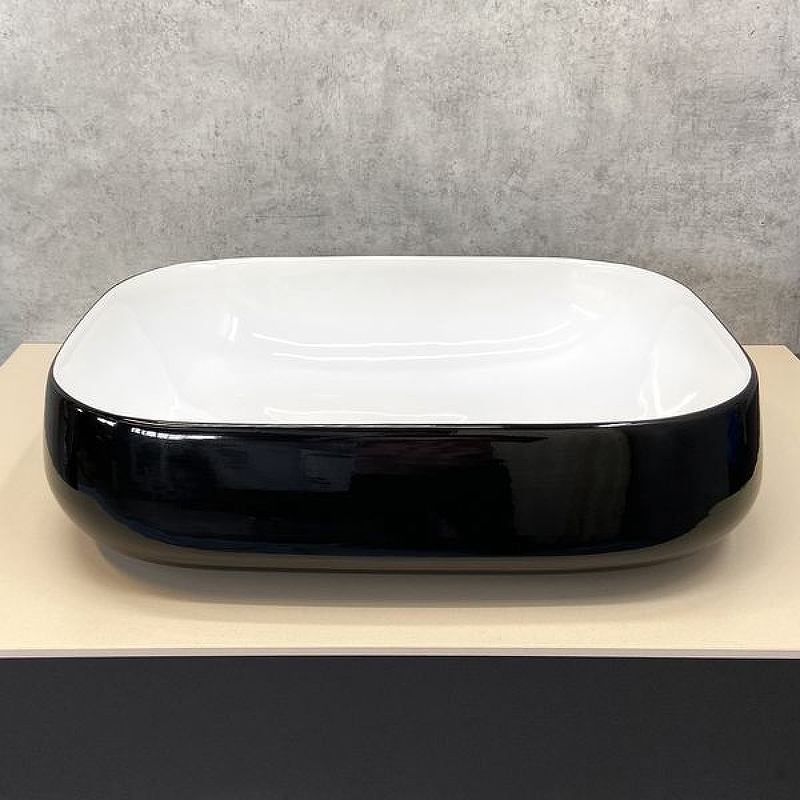 Раковина-чаша Comforty 54 78102BW 00004148149 Черная Белая от магазина ЛесКонПром.ру