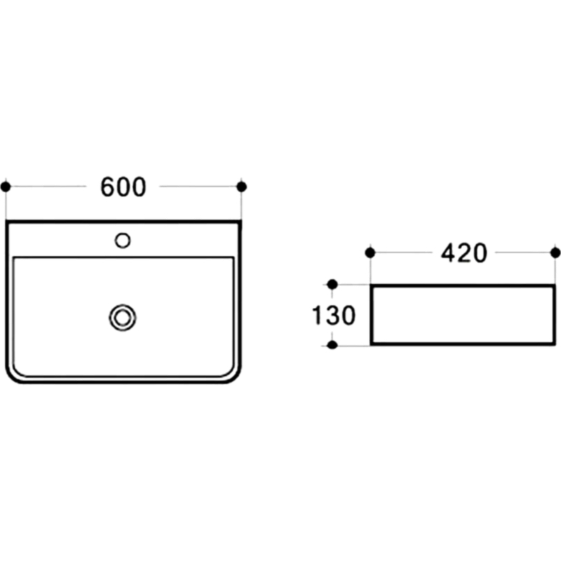 Раковина Vincea 60 VBS-303 Белая от магазина ЛесКонПром.ру