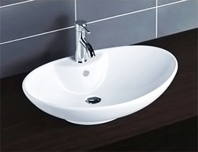 Раковина Mira MR-8043 белая от магазина ЛесКонПром.ру