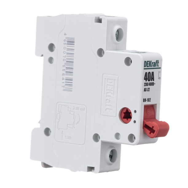 Выключатель-разъединитель DEKraft ВН-102 1п 40 А от магазина ЛесКонПром.ру