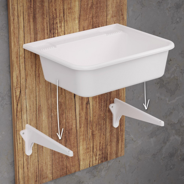 Мойка пластиковая Альтернатива 50,5х41,5х17,5 см от магазина ЛесКонПром.ру