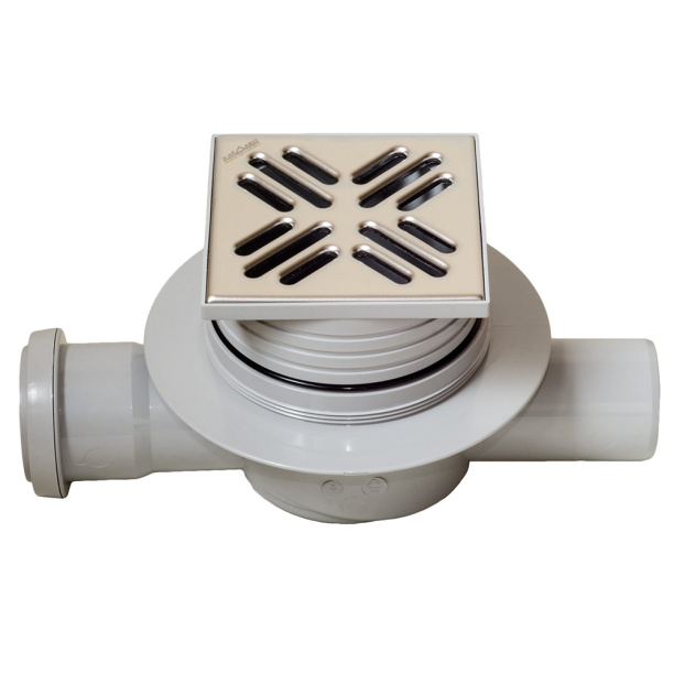 Трап для душа Miano 105х105 мм вертикальный проходной от магазина ЛесКонПром.ру