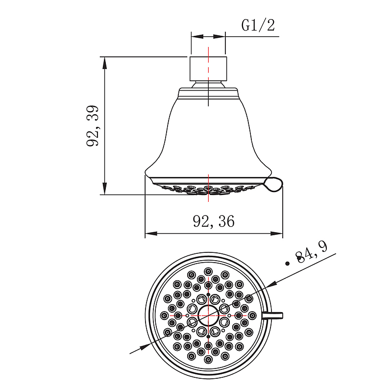 Верхний душ Lemark LM8043C Хром от магазина ЛесКонПром.ру
